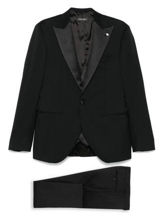 Luigi Bianchi Mantova virgin-wool suit - Black