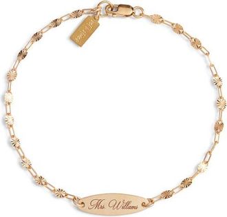 Set & Stones Personalized Mrs. Banks Bracelet in Gold at Nordstrom