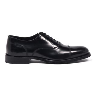 Baldinini Gekreukt Lederen Veterschoen - Heren - Schoenen - Zwart - Maat: 42 EU Leer