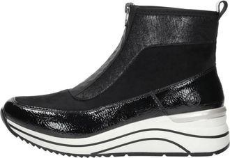 Remonte Enkellaarsjes Plat - Dames - Enkellaarsjes - Zwart - 45 EU - Schoenen