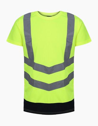 Regatta Mens Regatta Mens Pro Hi-Vis Short-Sleeved T-Shirt - Yellow - Size: 42