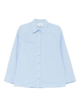 BA&SH Katoenen blouse met lange mouwen - Blauw