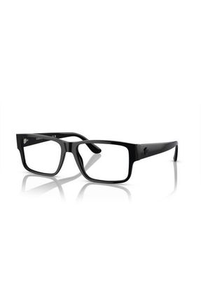 Versace 57mm Rectangle optical glasses in Black at Nordstrom