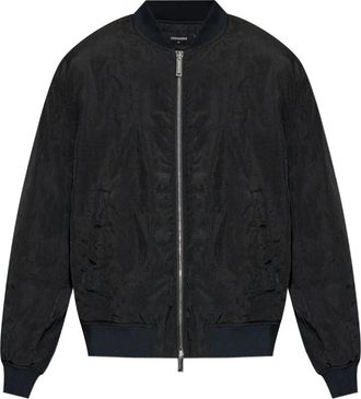 Dsquared2 Bomber con orlo a coste - Nero