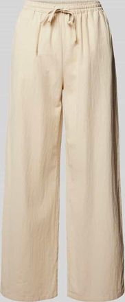 Soyaconcept Wide Leg Stoffhose mit verk&uuml;rztem Schnitt Modell CISSIE in Sand, Gr&ouml;&szlig;e L