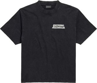 Balenciaga Black Logo T-shirts
