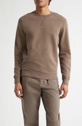 Sunspel French Terry Sweatshirt in Dark Cedar at Nordstrom, Size Xx-Large