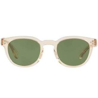 Oliver Peoples Sheldrake Zonnebril - Heren - Accessoires - Beige - Maat: 49 MM