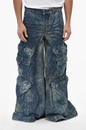 Diesel DAMIANO DAVID Cargo Jeans D-GIAPPO Wide Leg 54cm Diesel
