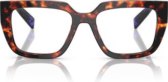 Prada 0pr A03v Oversized Square Tortoiseshell Sunglasses