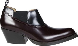 Marni Schoenen, Dames, Bruin, 41 EU, Leer, Lage western laars