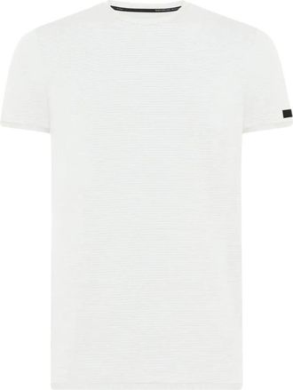 Roberto Ricci Design T-shirt met seersucker-ge&iuml;nspireerde textuur - Heren - T-shirts - Wit - XL - Tops