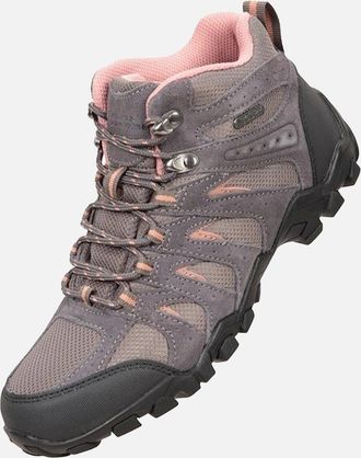 Mountain Warehouse Womens Mountain Warehouse Womens/Ladies Belfour Suede Walking Boots - Grey - Size: 4