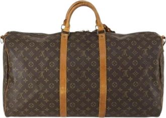 Louis Vuitton Pre-owned Keepall Bandouliere Bag - unisex - Vintage Weekendtas - Bruin - ONE Size - Leer - Vintage