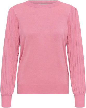 Kaffe Maglieria Girocollo - - Knitwear - Donna - Rosa - XL