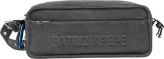Patrizia Pepe (Im) Perfection Medium Suede Crossbody Bag - Dames - Schoudertassen - Grijs - ONE Size - Leer - Tassen
