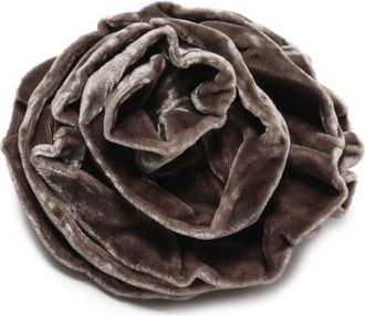 Maliparmi Fluweel Strik Broche - Dames - Broches - Bruin - ONE Size - Polyester - Accessoires