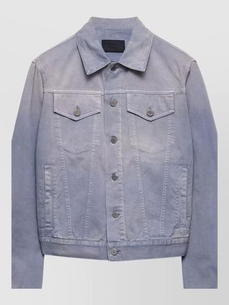 Prada jacket collared neck long sleeves chest pockets