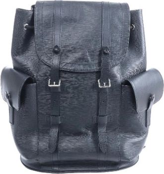 Louis Vuitton Pre-owned Christopher PM Rugzak - Dames - Vintage Rugzakken - Zwart - ONE Size - Leer - Vintage