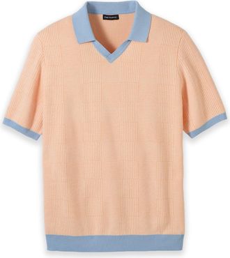Paul Fredrick Cotton V-neck Polo