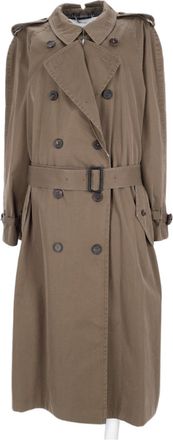 Maison Margiela Multicolor Belted Double-Breasted Cotton Trench Coat