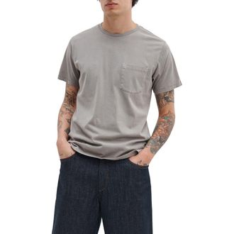 Rag & Bone Classic Fit Garment Dye Pocket T-Shirt in Gran at Nordstrom, Size Xx-Large