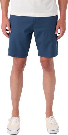 O'Neill Reserve Light Check 19-Inch Water Resistant Hybrid Shorts in Navy at Nordstrom, Size 33