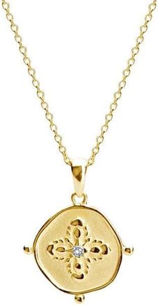 Murkani Sahara Medallion Necklace in Yellow Gold at Nordstrom