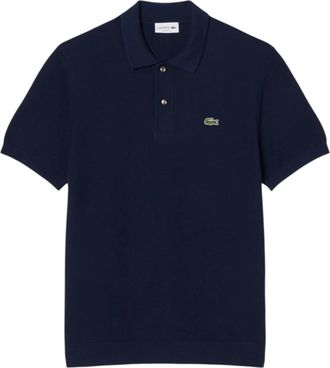 Lacoste Klassiek gesneden gebreide polo - Heren - Polos - Blauw - S - Katoen - Tops