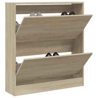 vidaXL Vidaxl - Zapatero De Madera De Ingenier&iacute;a Roble Sonoma 80x21x87,5 Cm