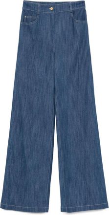 Akris Pantaloni a gamba ampia - Blu