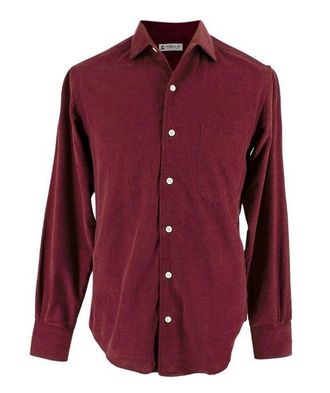 Cobra Society Burgundy Corduroy Shirt Size XS
