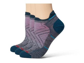 Smartwool Run Zero Cushion Low Ankle Socks 3-Pack Womens Crew Cut Socks Shoes Medium Gray : LG (Womens Shoe 10-12.5), Merino/Nylon/Wool