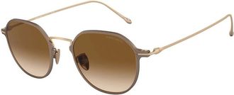 Giorgio Armani Stijlvolle zonnebril Ar 6138T in blauw - Heren - Zonnebrillen - Bruin - 49 MM - Accessoires