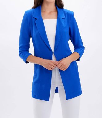 Frank Lyman Design Formal Notched Lapel Blazer In Royal