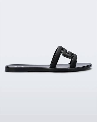 Melissa Womens Slip-On Style Slide Sandal In Black