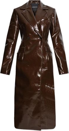 Birgitte Herskind Ultra Coat - Dames - Jas met riem - Bruin - M - Wol - Jassen