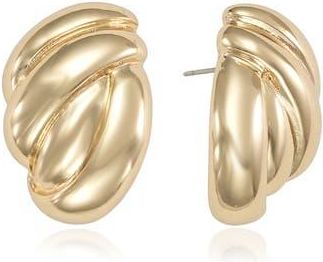 Ettika Curve Textured Stud Earrings in Gold at Nordstrom Rack