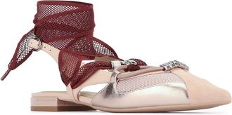 Pinko Womens Gianira Heel Beige Leather