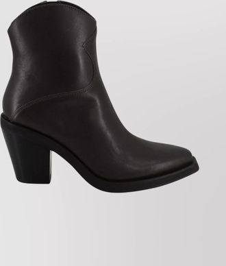 Ash contemporary short leather ankle boots