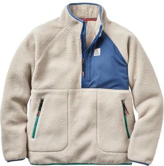 Passenger Home 2.0 1/2 Zip Recycled Sherpa Fleece Fleecejacke f&uuml;r Damen | beige