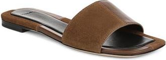 Vince Valeria Slide Sandal in Cedar Brown/Elmwood at Nordstrom, Size 9.5