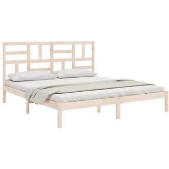 vidaXL Estructura De Cama Sin Colch&oacute;n Madera Maciza 200x200 Cm Vidaxl