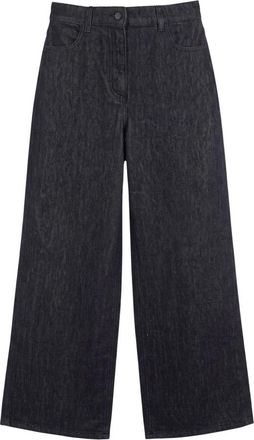 Ni&ugrave; Wide Jeans - Dames - Loose Fit Jeans - Zwart - XS - Jeans
