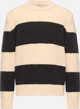 Moncler BLOCK STRIPE SWEATER Size: L, colour: BEIGE