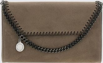 Stella McCartney Borsa Falabella Wallet on Chain in Eco Alter Mat con tracolla a catena