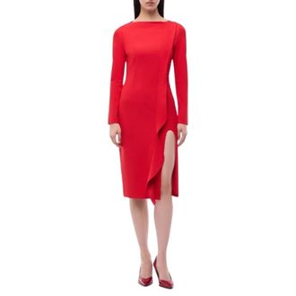 Pinko Pinko - Midi Jurk - Dames - Jurken - Rood - Maat: L