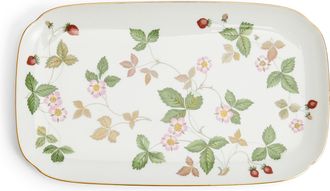 Wedgwood Wild Strawberry Rectangular Tray 25cm 9.8in, Boxed