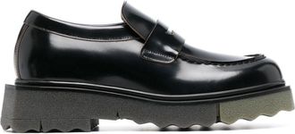 Off-white Sponge leather loafers - men - Calf Leather/Calf Leather/Rubber - 46 - Black