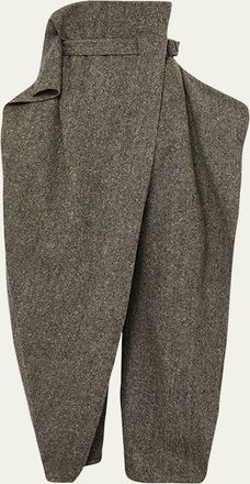 J.W.Anderson Structured Fold Over Wide-Leg Trousers